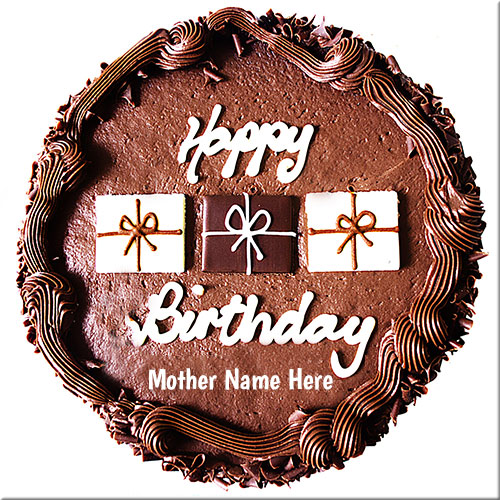 Write Your Name On Birthday Cake For Mother