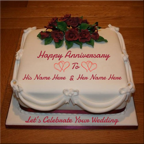 Happy Anniversary Wishes and Greetings Pic With Custom Name